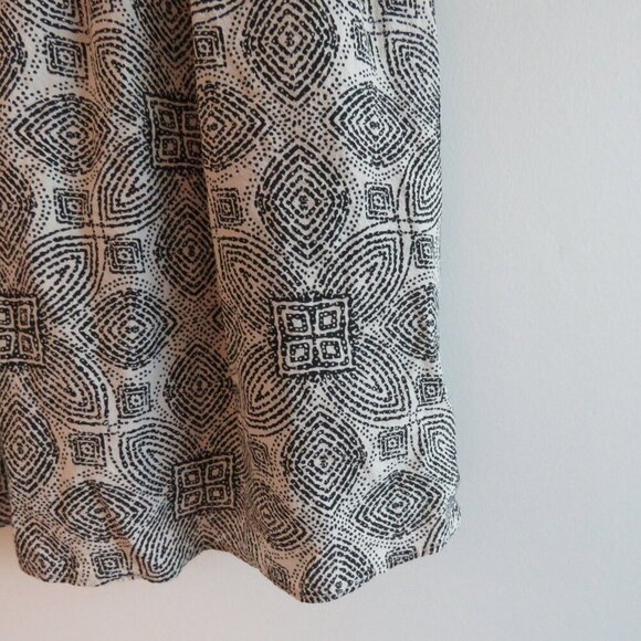 MARINE LAYER Nicole Mini Dress in Black & White Geo Summer Travel Pockets Sz XS - Picture 10 of 15